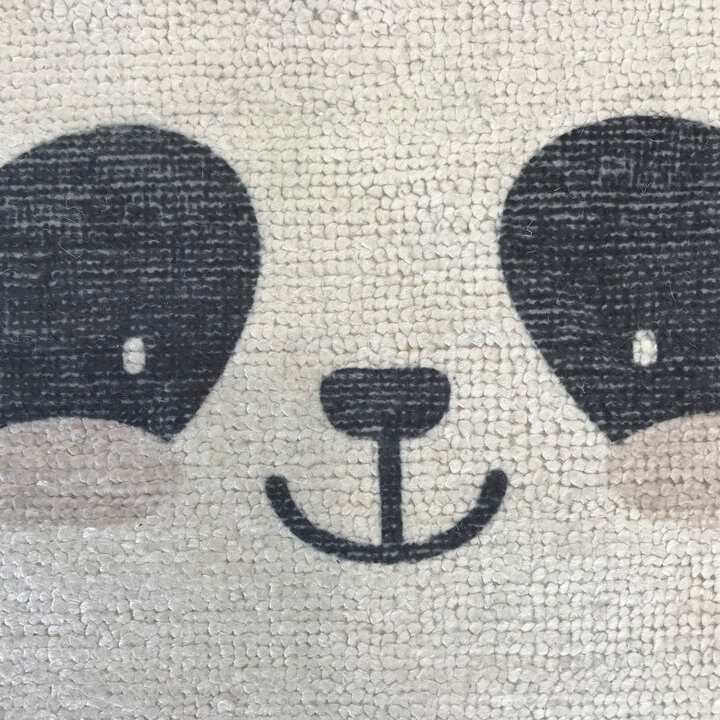 Kinderkamer vloerkleed - Balou Panda Zwart/Wit | Speels & Duurzaam