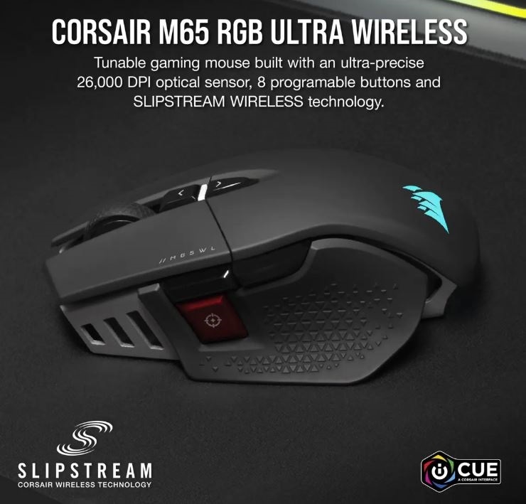 Corsair Souris Gamer M65 ULTRA WIRELESS RGB