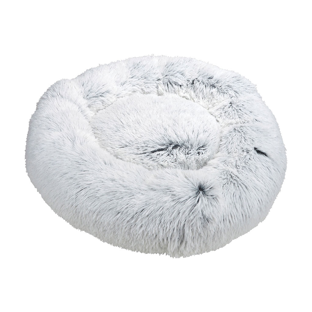 Coussin rond tout doux blanc D 75cm