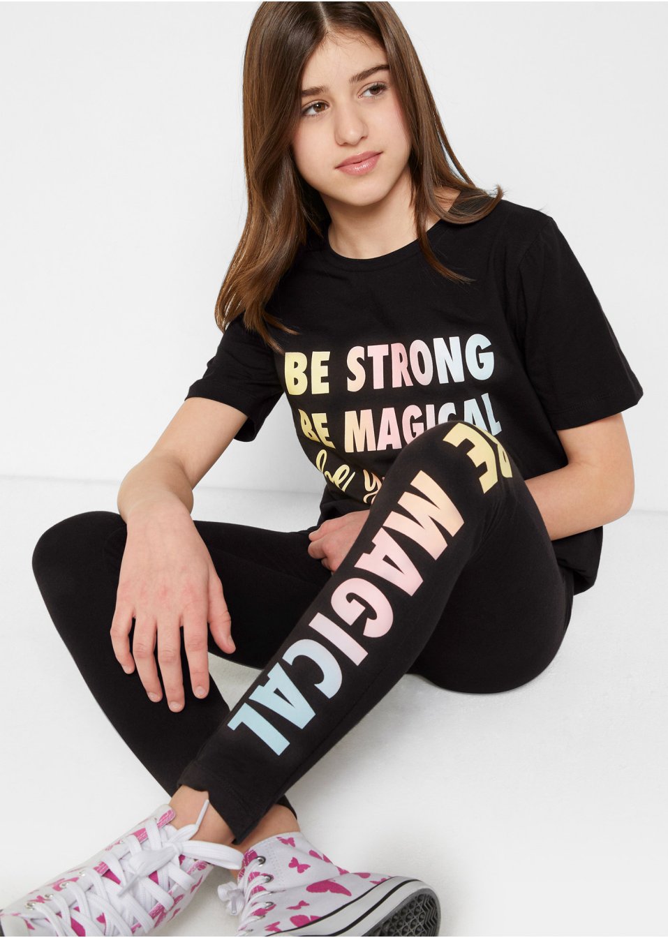 T-shirt + legging fille (Ens. 2 pces.)