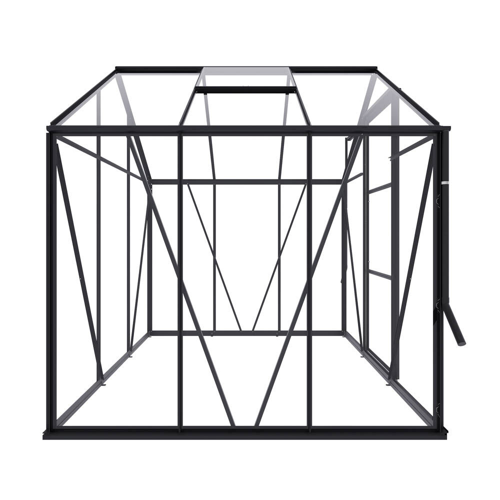 Royal Well Kate I - Tuinkas - zwart - 217x192x192 cm - Veiligheidsglas