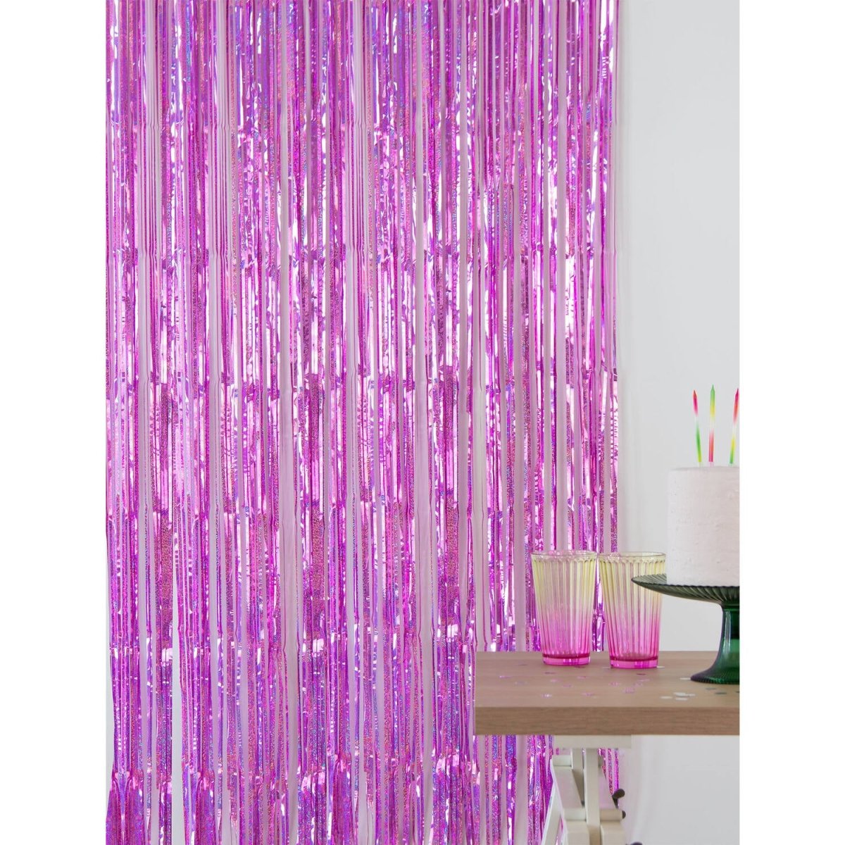 Roze Deurgordijn 2m