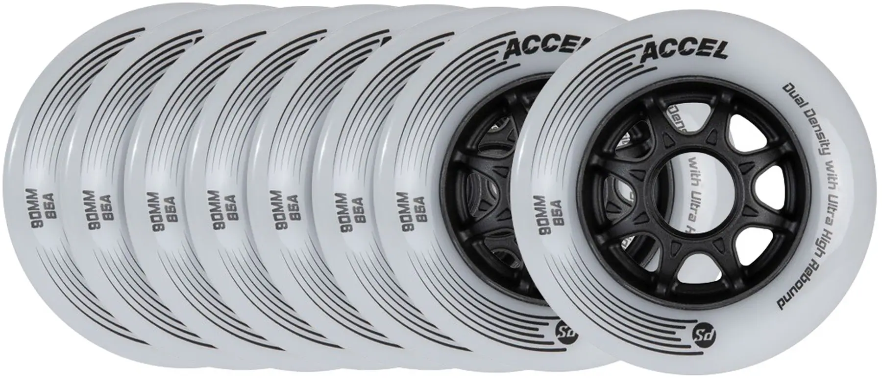 Powerslide Accel Inliner Wheels 8-Pak - Hjul Inliners | SkatePro