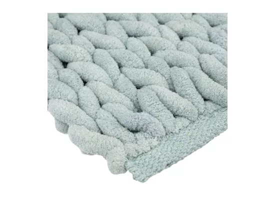 Tapis de Salle de Bain épais Bleu artic 50 x 75 cm