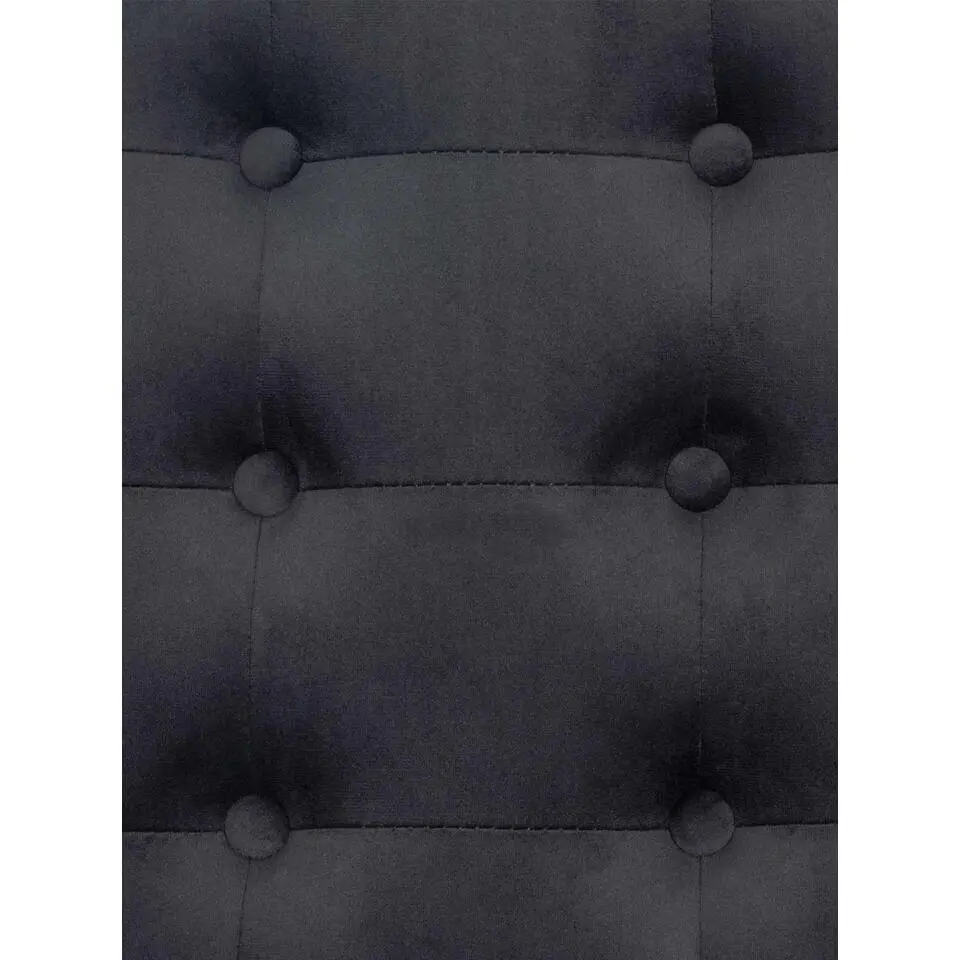 CLP Lounger Avon zwart Frame - Fluweel - grijs