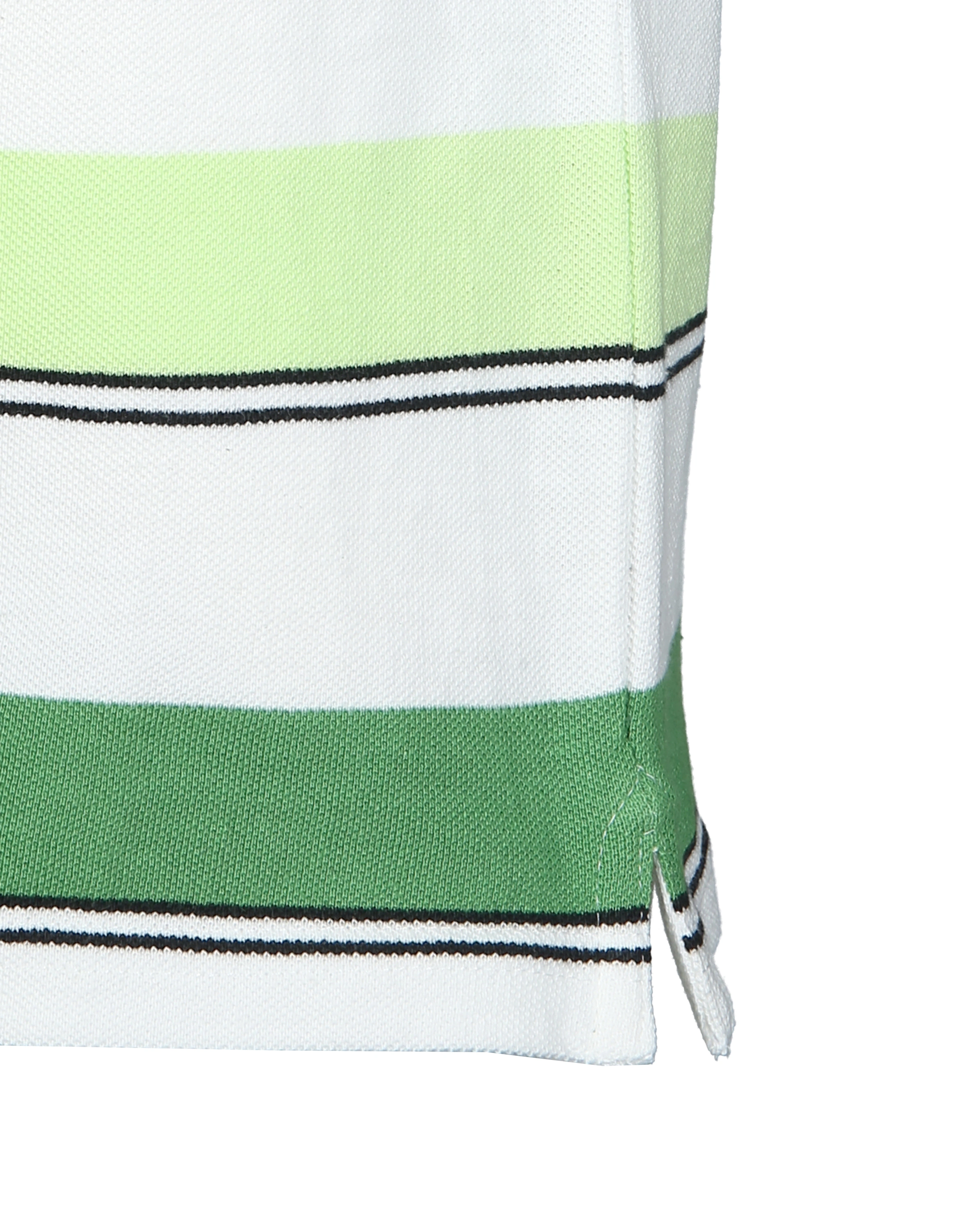 Poloshirt STRIPES in croma grün