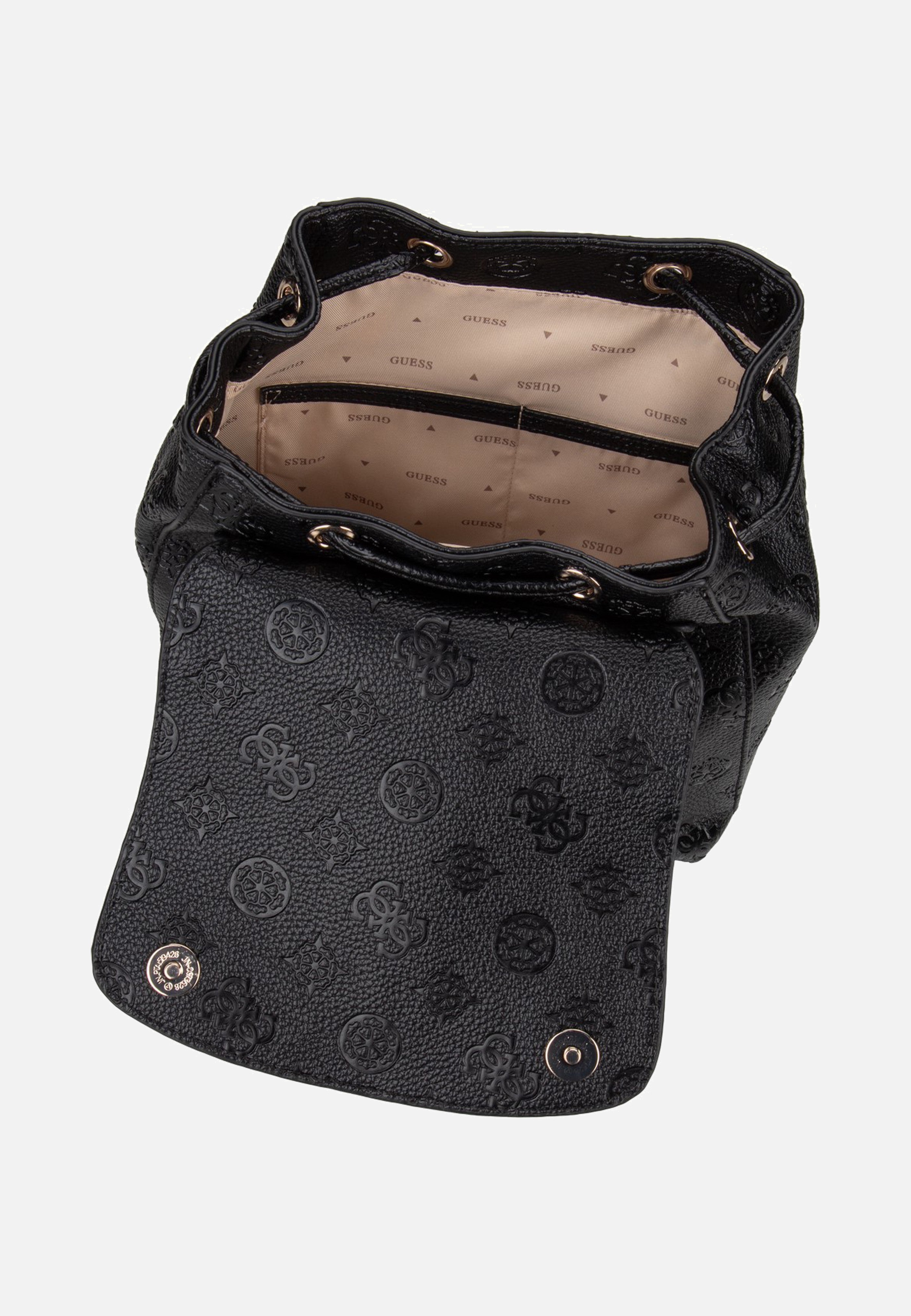 Cresidia II Sml Flap Black Logo - Rucksack