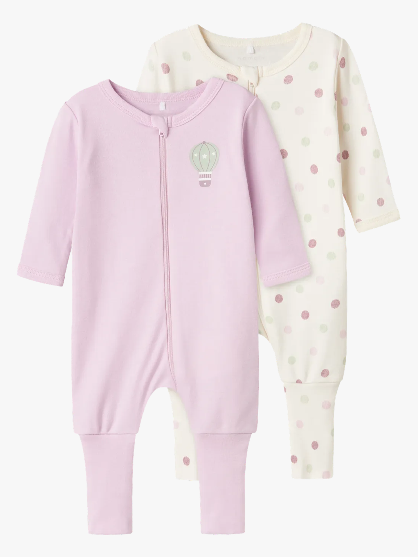 Nightsuit 2-Pakk Zip Jet Dot