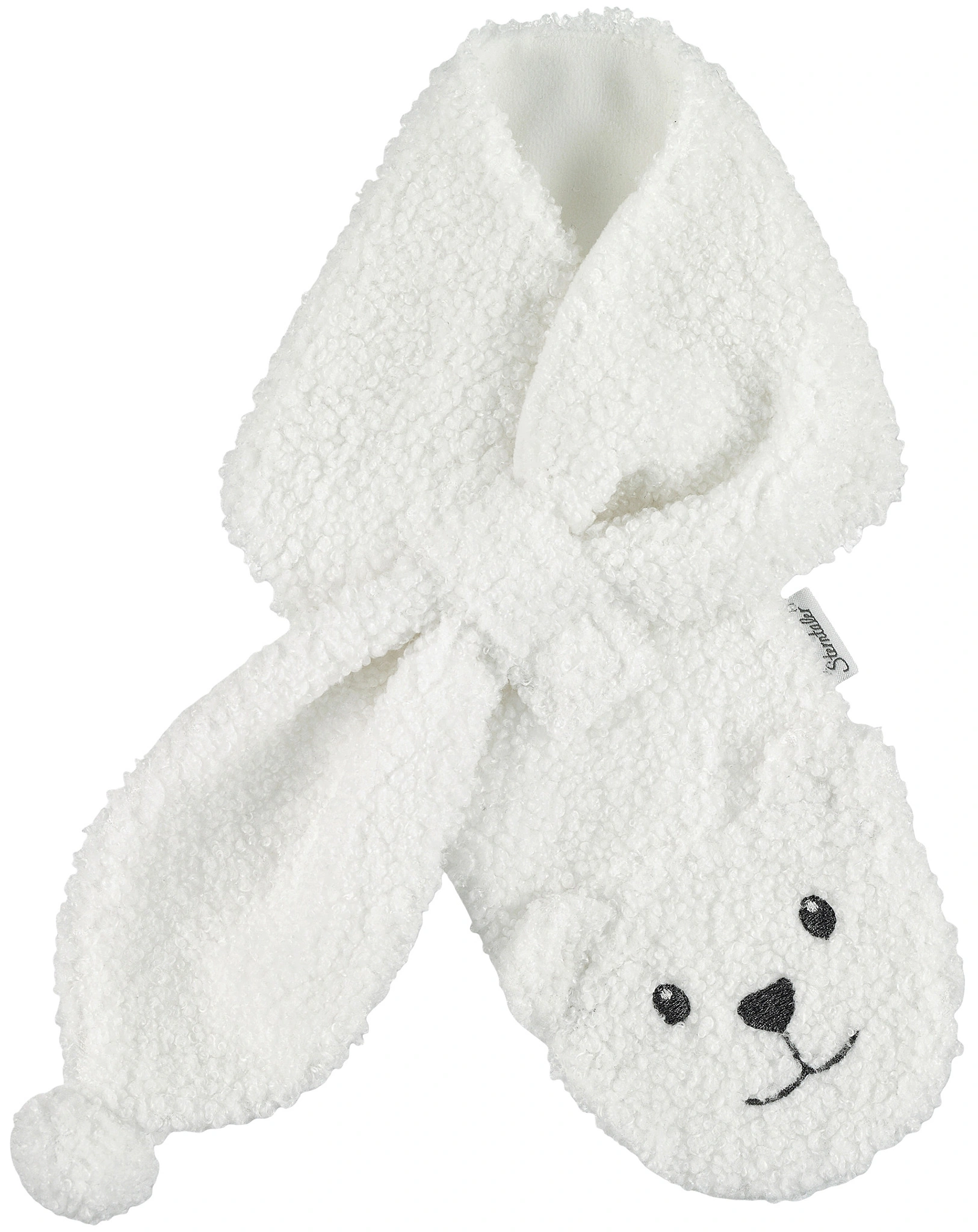 Fleece-Steckschal EISBÄR in ecru
