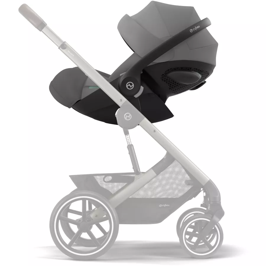 cybex GOLD Babyschale Cloud G i-Size Plus Lava Grey Plus mit Basisstation Base G