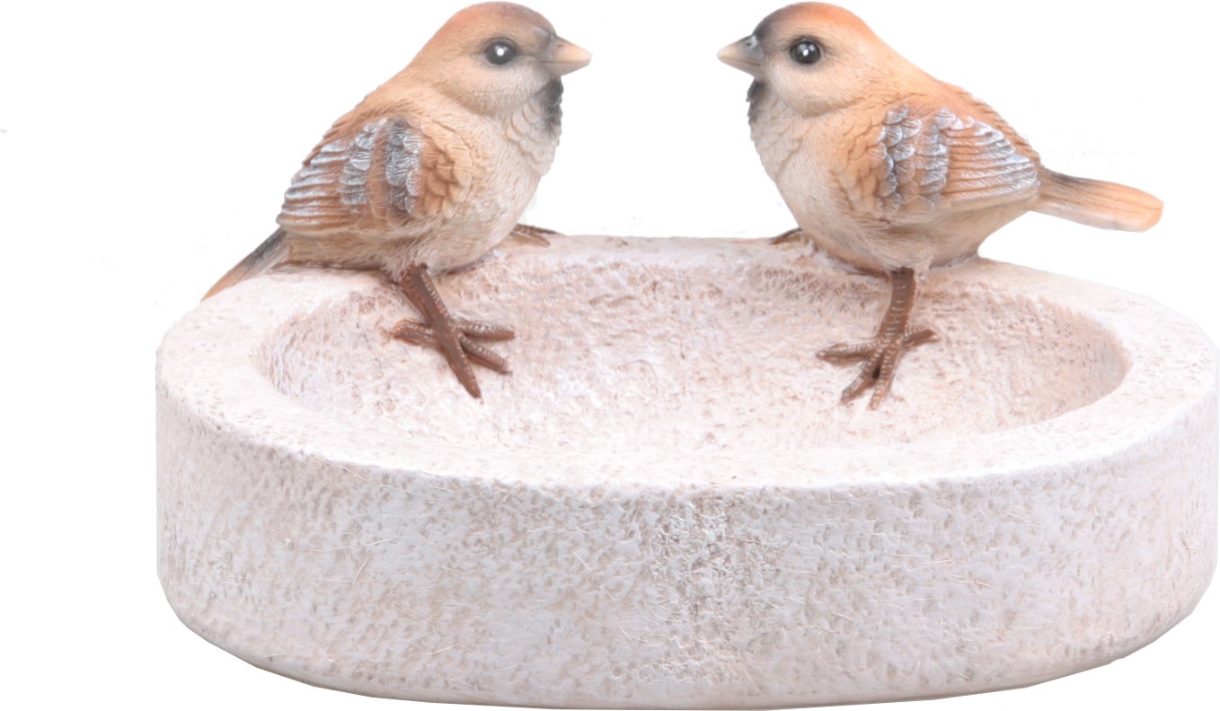 Farmwood Animals vogelbad Birdie mus crème 20 x 15 x 10,5 cm