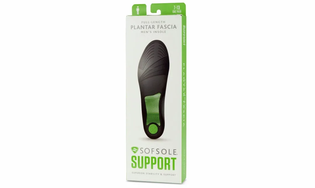 Implus/Sof Sole Såle Full Plantar Fascia Sort