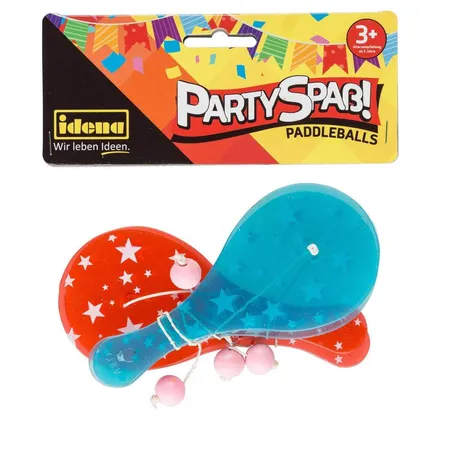 Idena Kinder Partyartikel Paddleballs 4 Stück