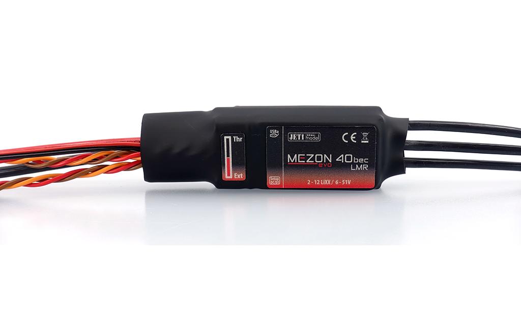 Brushless Regler MEZON EVO 40 BEC LMR 40A, 2-12S<br>40A Brushless ESC mit Telemetrie für Flugmodelle