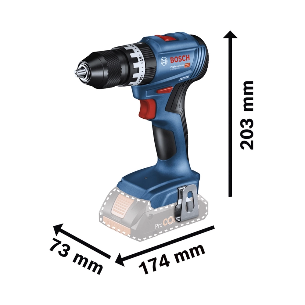Bosch 3 Tool kit 18V GSB + GWS + GBH (0.615.A50.04C)