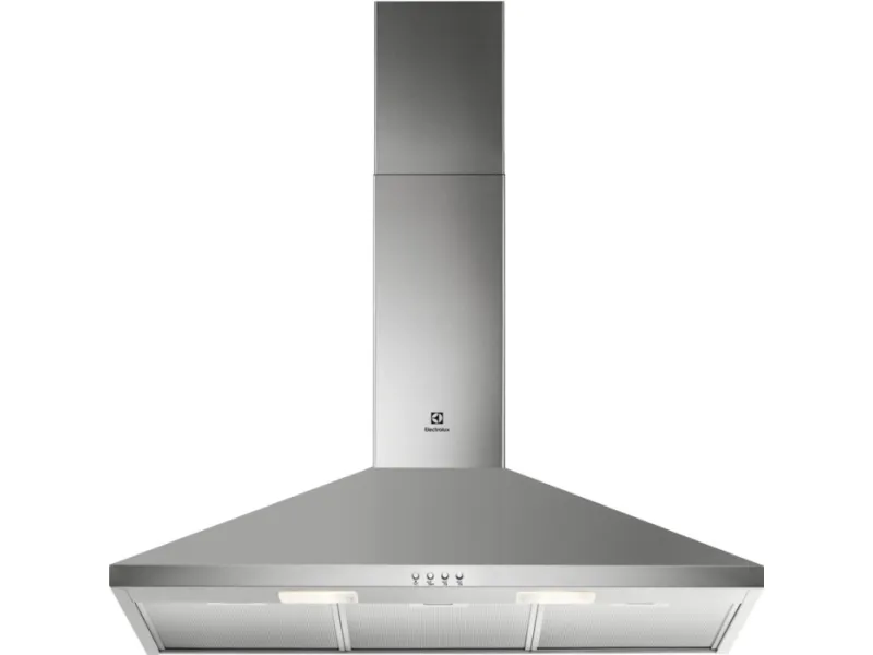 Electrolux LFC319X - Hætte - skorsten - bredde: 89.8 cm - dybde: 45 cm - udtrækning og recirkulation (-) - rustfrit stål