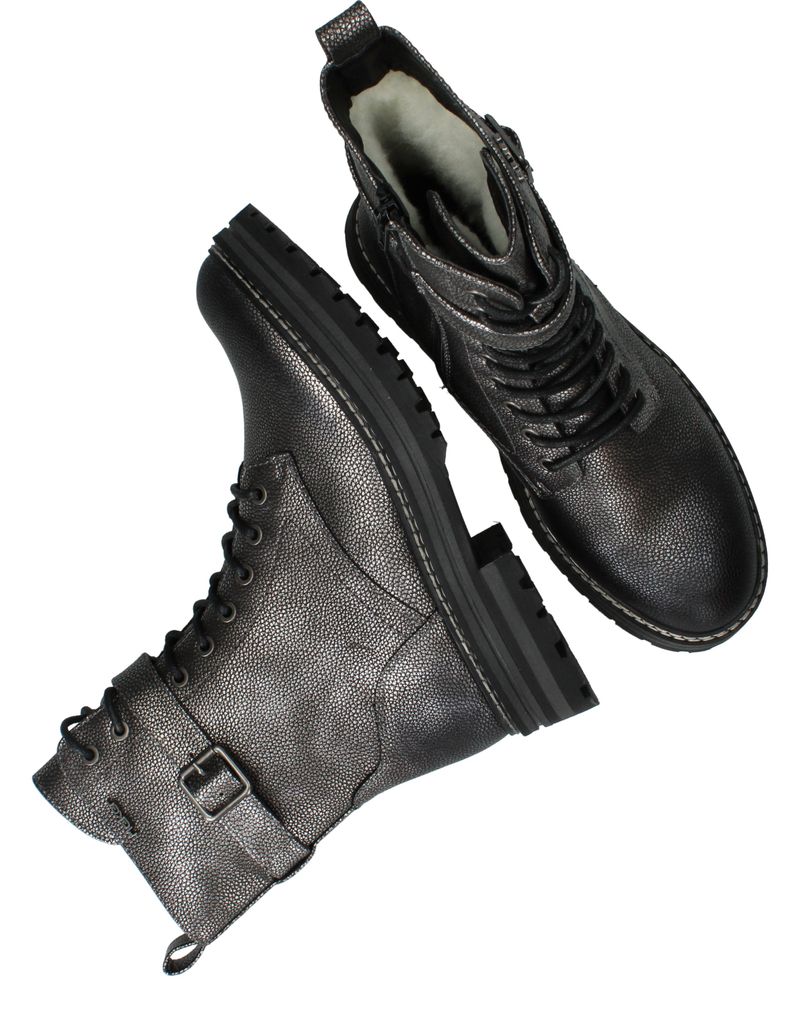 Rieker Veterboots Zilver Dames