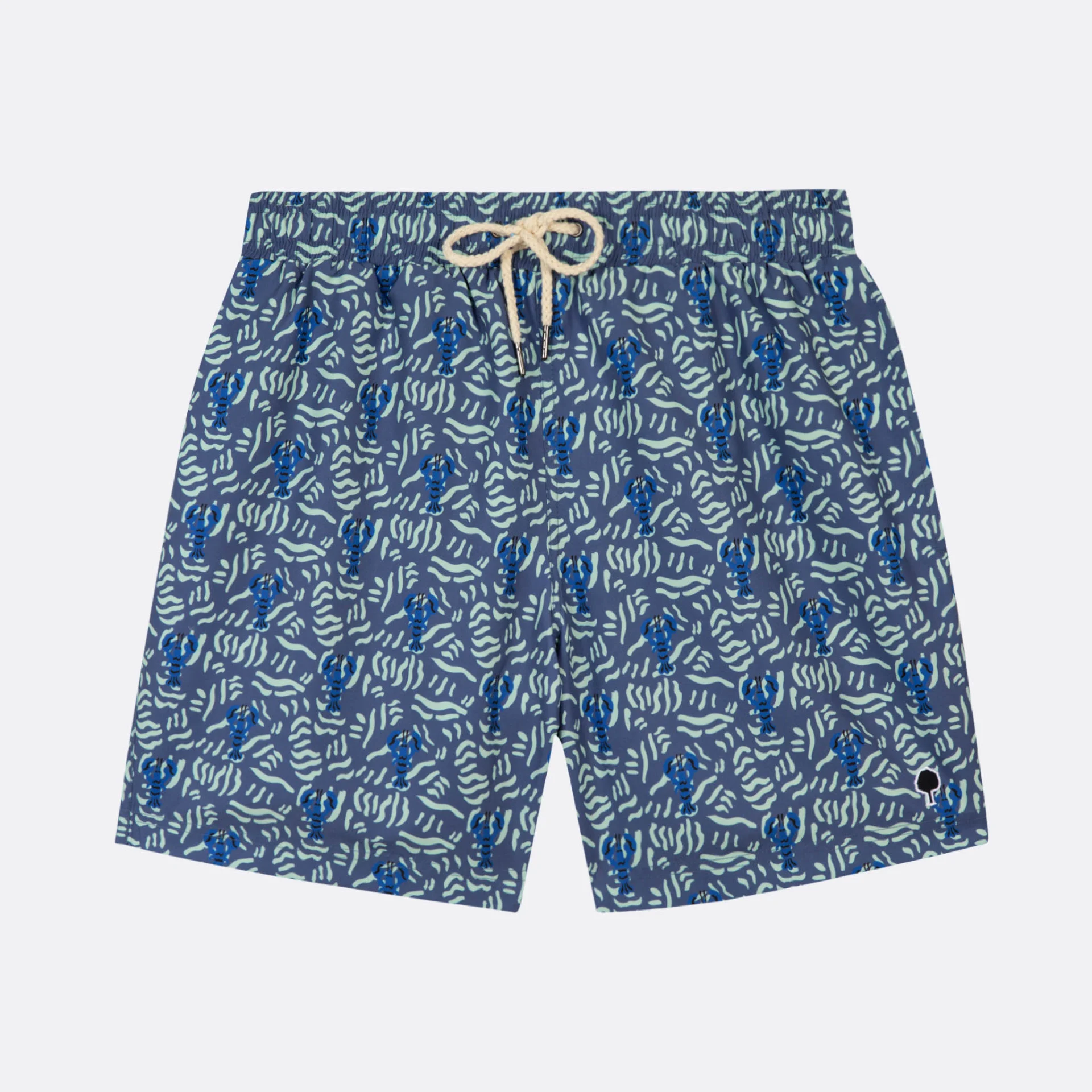 Maillot de bain bleu & vert polyester recyclé - modèle mimizan