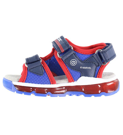 Geox Sandalen m. Light - Android - Marvel Spider-Man - Navy/Rot