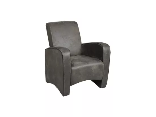 Fauteuil Club Gris - KING