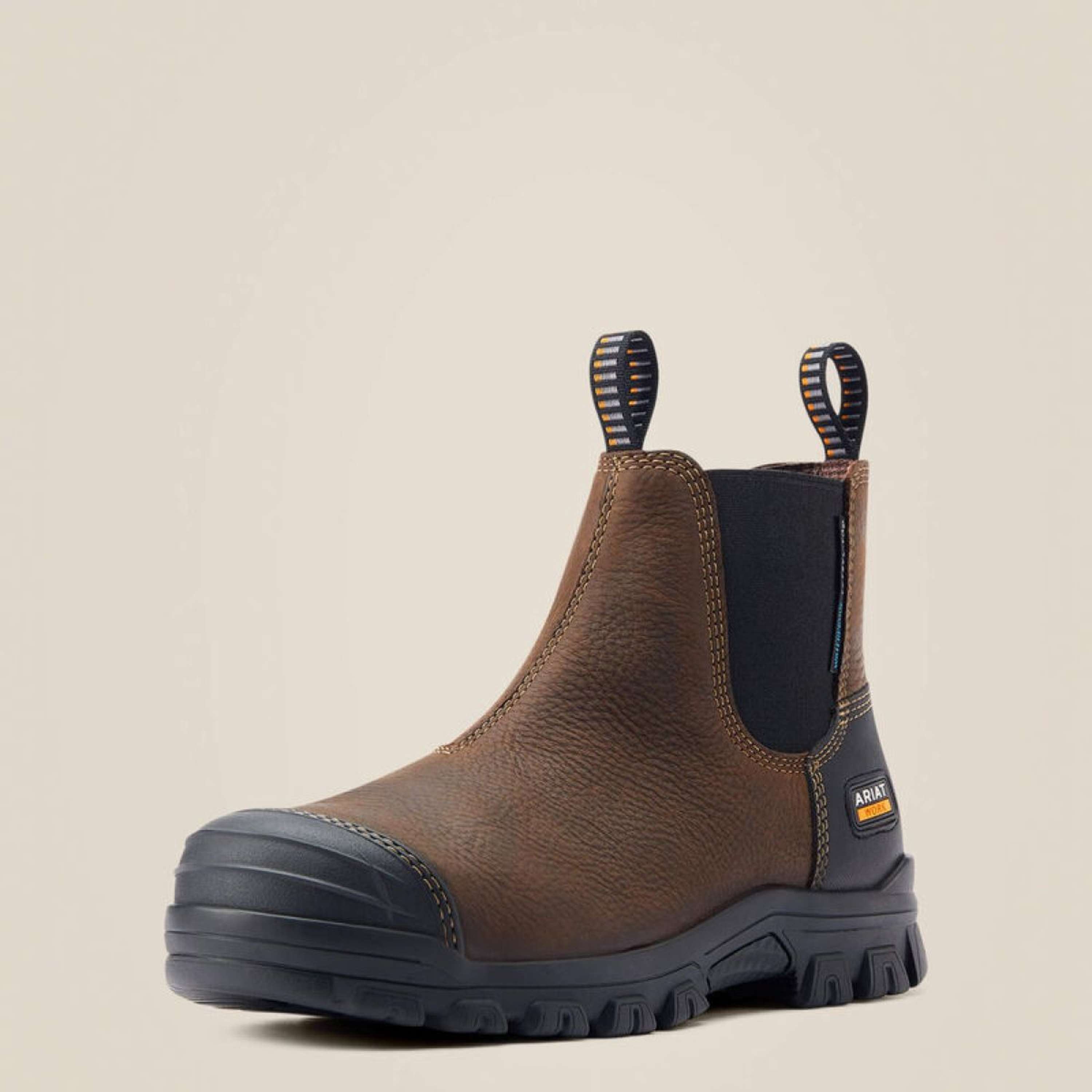Ariat Jodhpurs Treadfast Chelsea Waterproof Steel Toe Heren Donkerbrui