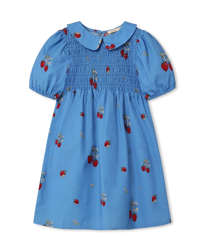 Elma SS Dress marina blue  - Fliink - Rumpetroll