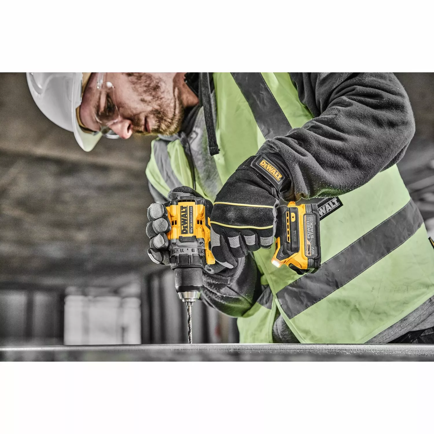 DeWALT DCD800E2T-QW 18V XR Li-ion Accu klopboormachine set (2x PowerStack) in TSTAK koffer