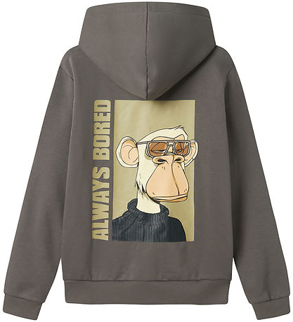 LMTD Kapuzenpullover - NlmSarif - Granit Grey