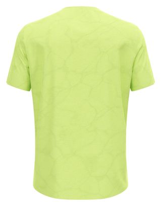Maillot Manches Courtes Odlo Zeroweight Engineered Chill-Tec Jaune