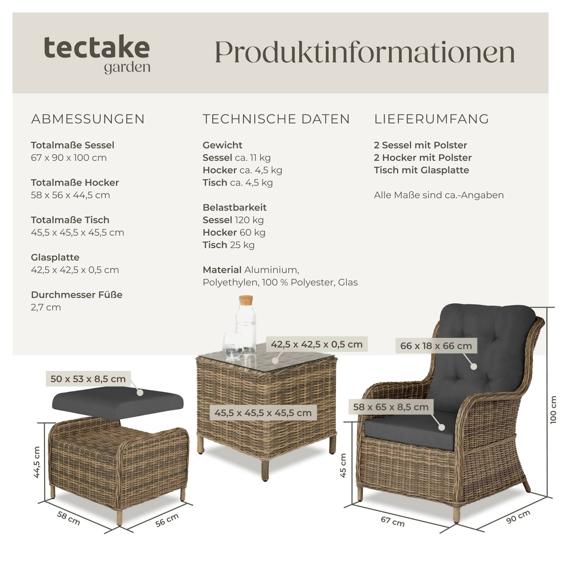 Rattan Sitzgruppe Benissa