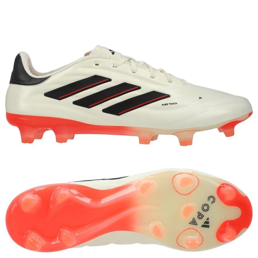 adidas Copa Pure 2 Elite FG Solar Energy - Blanc/Noir/Rouge