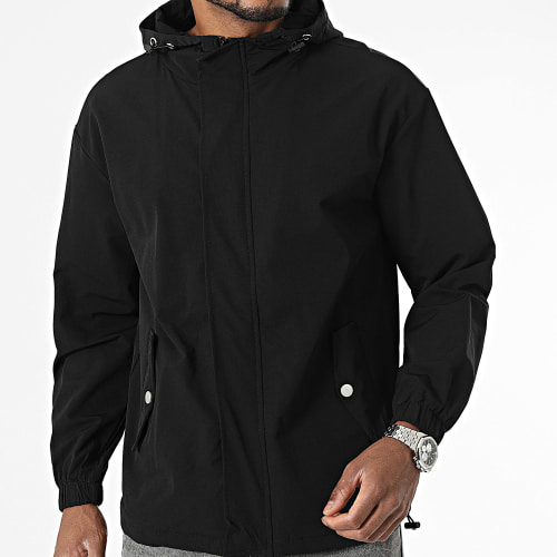 Veste Zippée Capuche Noir