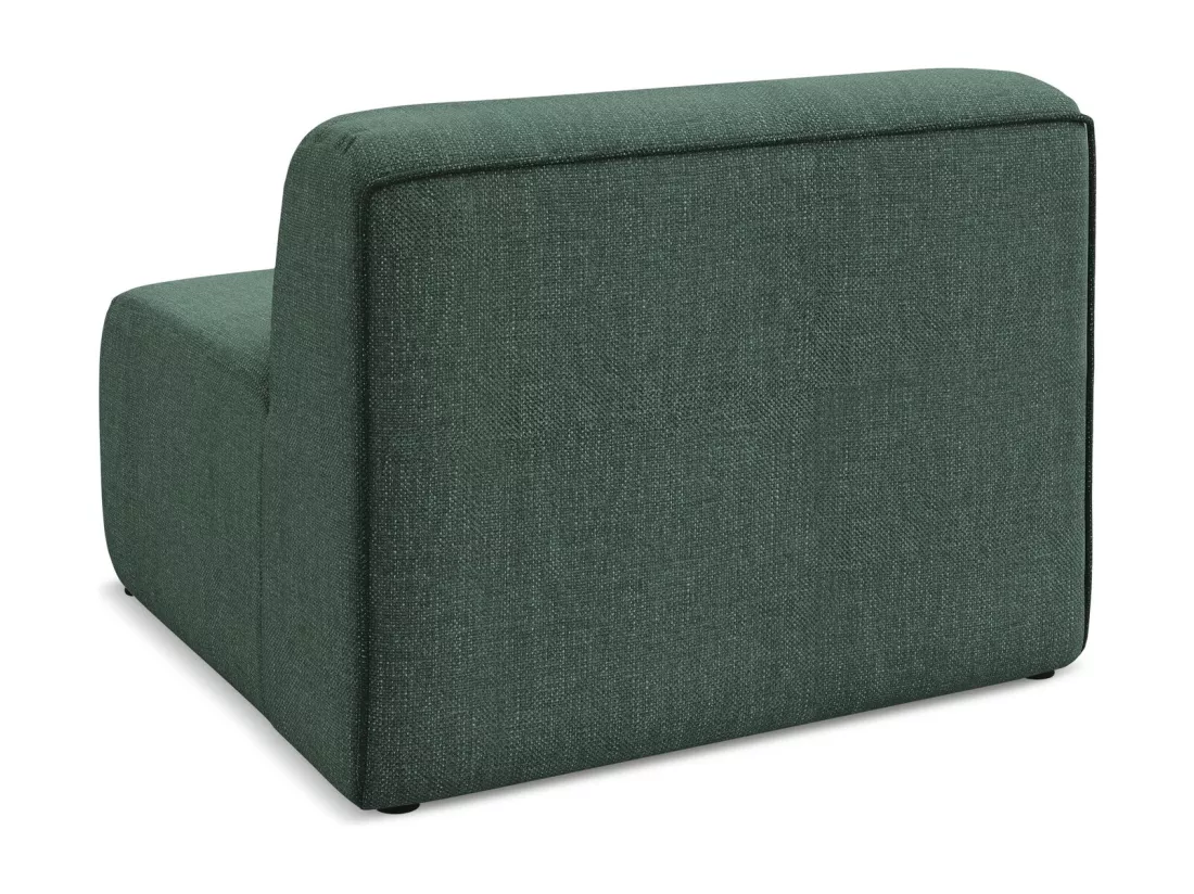 Fauteuil pour canapé modulable en tissu chenille - vert - EKAHI