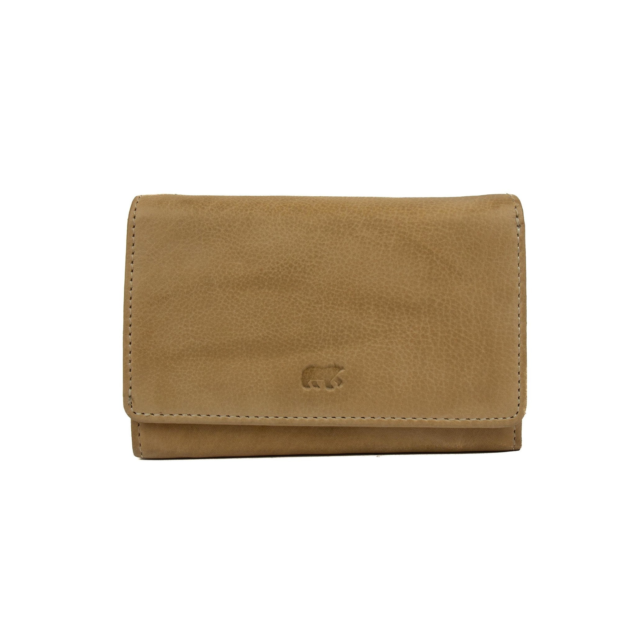 Overslag portemonnee 'Flappie' beige Beige