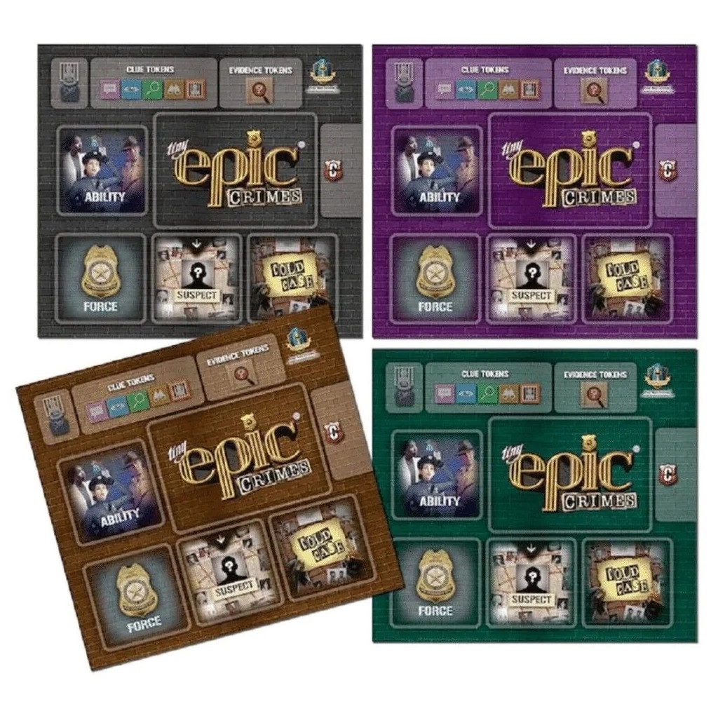 Tiny Epic Crimes - 4 Pack Detective Mats