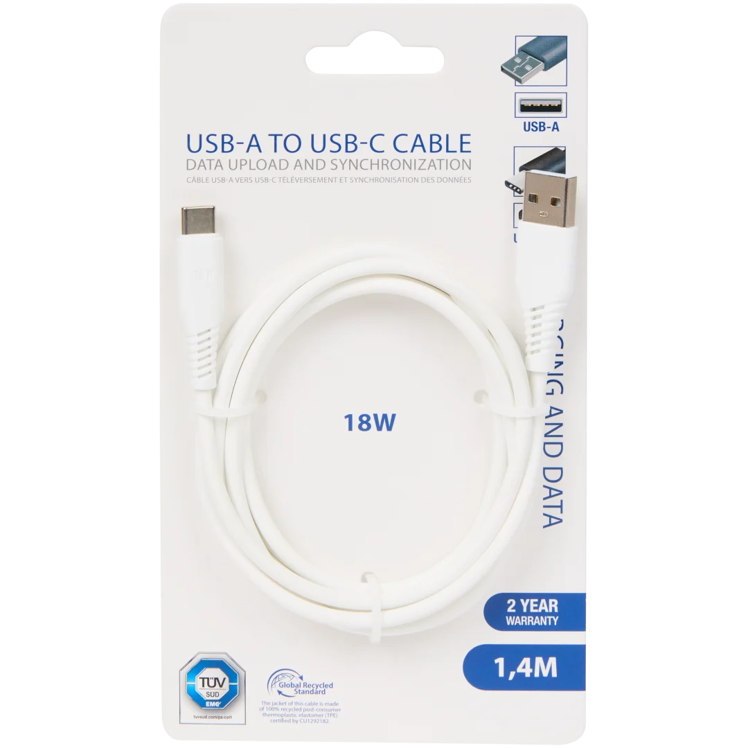 Câble de charge et de données USB-A vers USB-C
