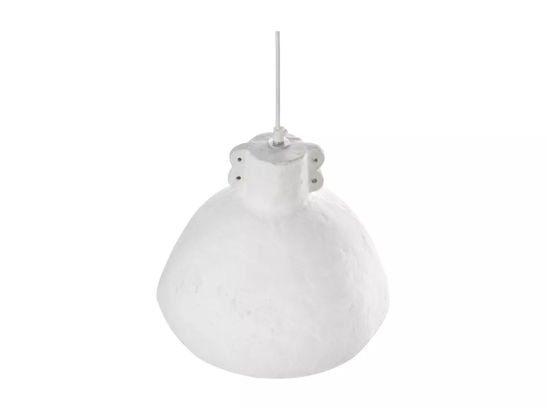 Lampe suspension MIGUELETE Papier-mâché Blanc
