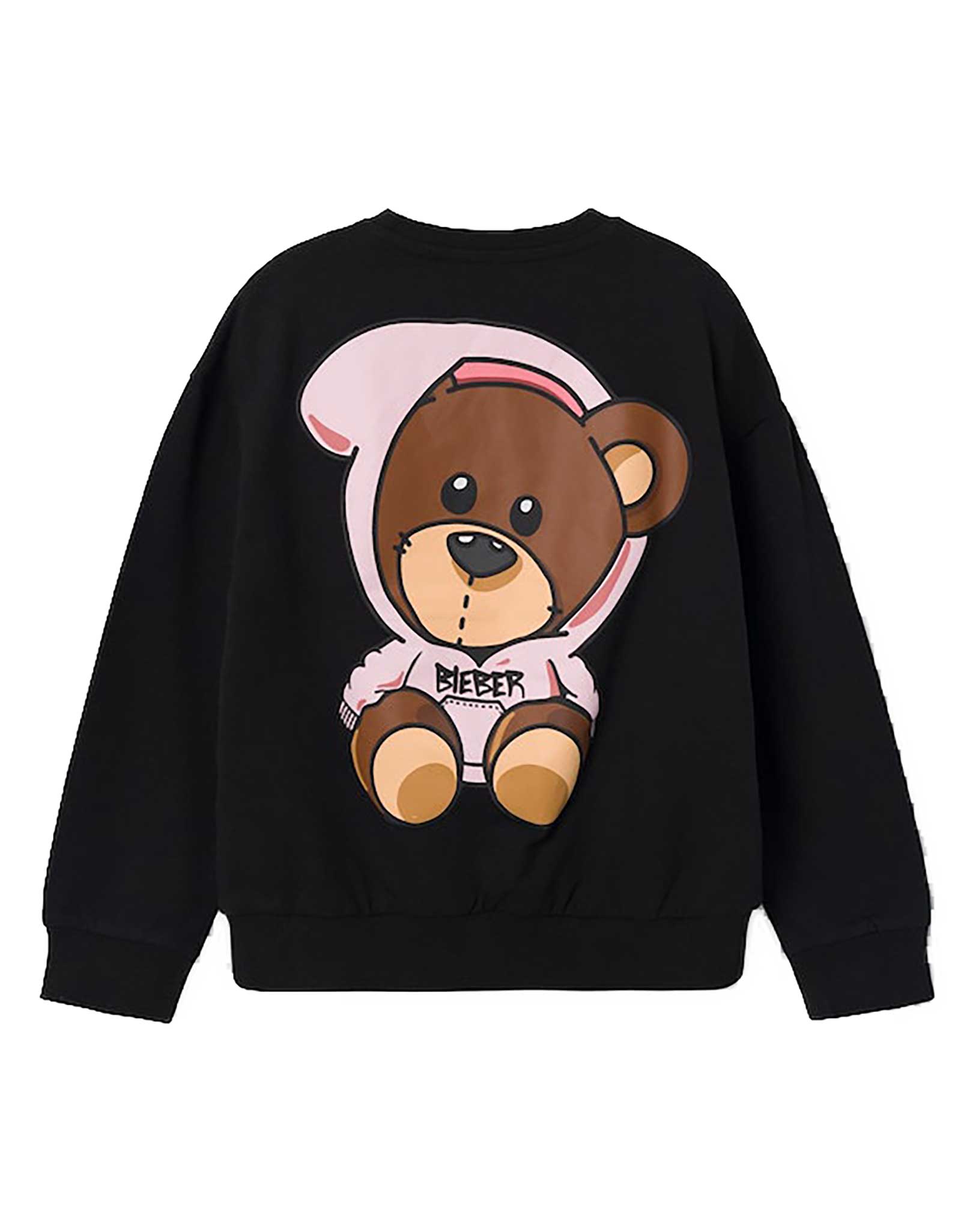 Sweatshirt NKFJABS JUSTINBIE TEDDY in black