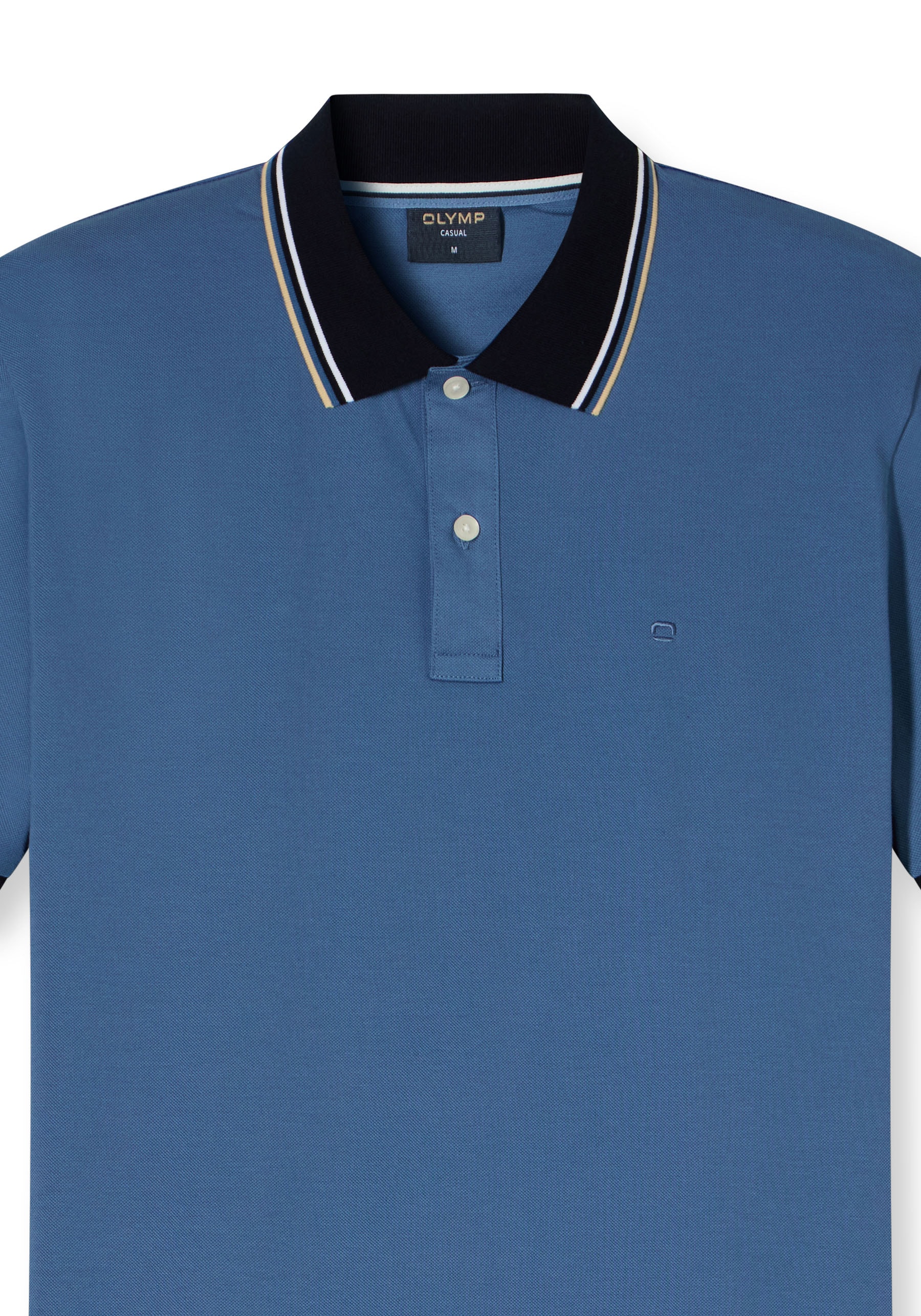 OLYMP Poloshirt »Casual«, farbliche Kontrast-Details
