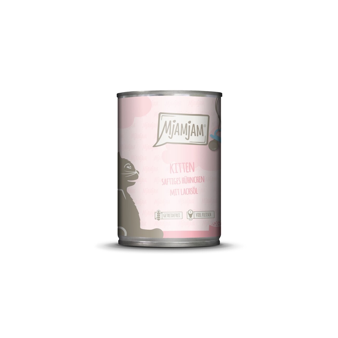 MjAMjAM Nassfutter Katze Kitten, Huhn mit Lachsöl 6x400 g