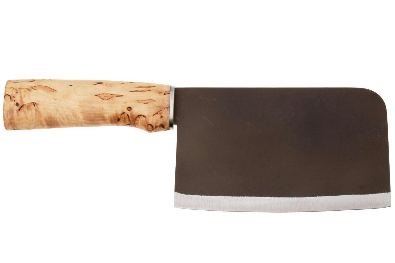 Roselli Chinese Chef Knife R730 Carbon Steel, Curly Birch, Chinees koksmes, 15.5 cm