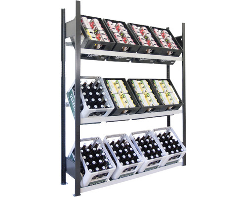 Flessenkrattenstandaard, drankkrattenbodemplank Schulte 180x130x30 cm