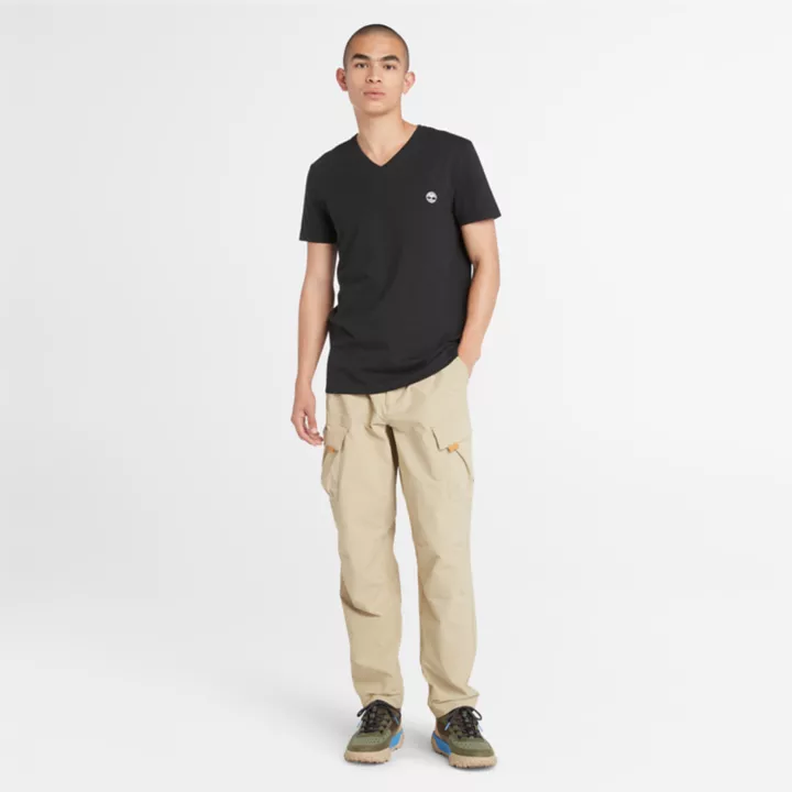 T-shirt Dunstan River pour homme en noir