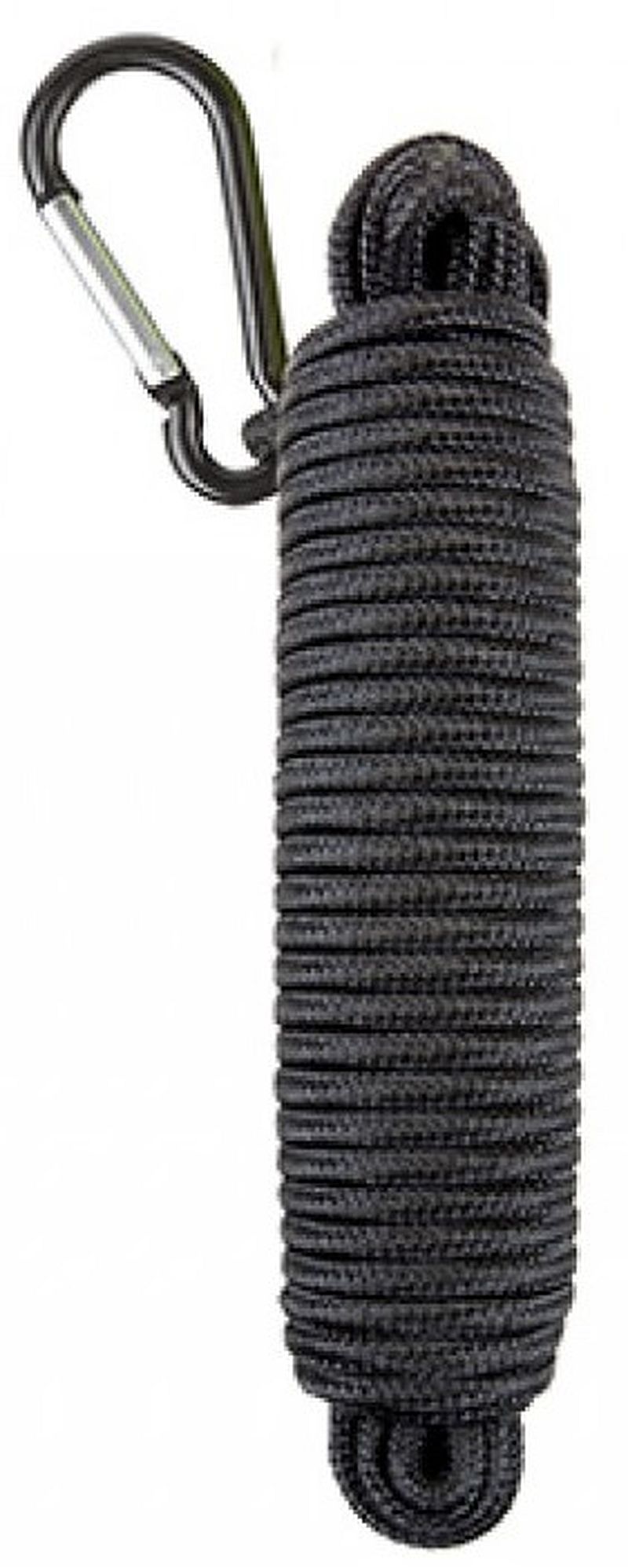 Kordel Multi-use schwarz 5mm 15M X 5mm mit Karabiner