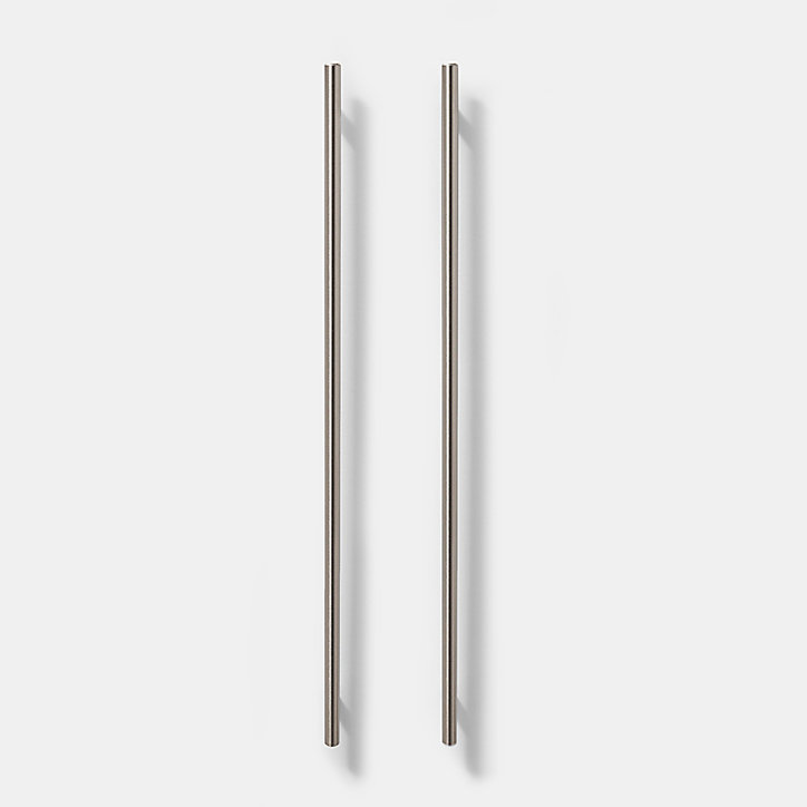 Poignée de meuble de cuisine GoodHome Annatto Argent L. 51 cm, 2 pièces