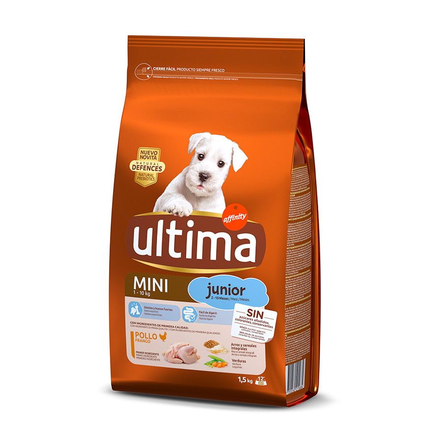 Ração para cães Affinity Ultima Junior Mini sabor frango
