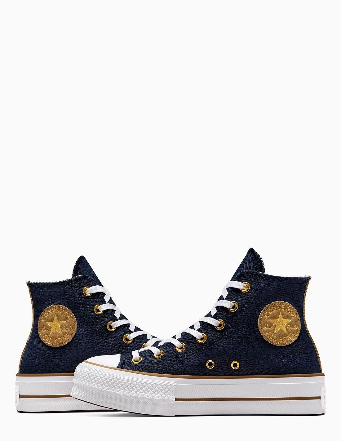 converse Sneakers Compensées Montantes Femme CTAS Lift Hi Obsidian