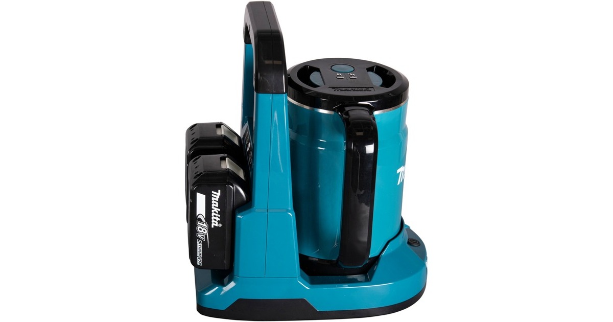 MakitaDKT360Z 2x18 V Waterkoker  (Blauw/zwart, Accu en oplader niet inbegrepen)