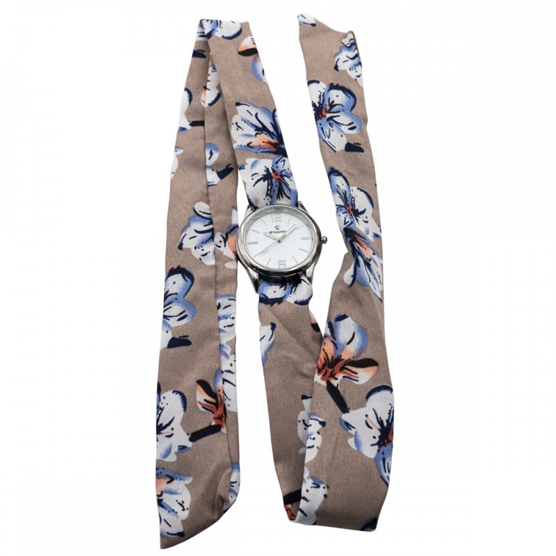 Montre Femme CHTIME bracelet Tissu Marron