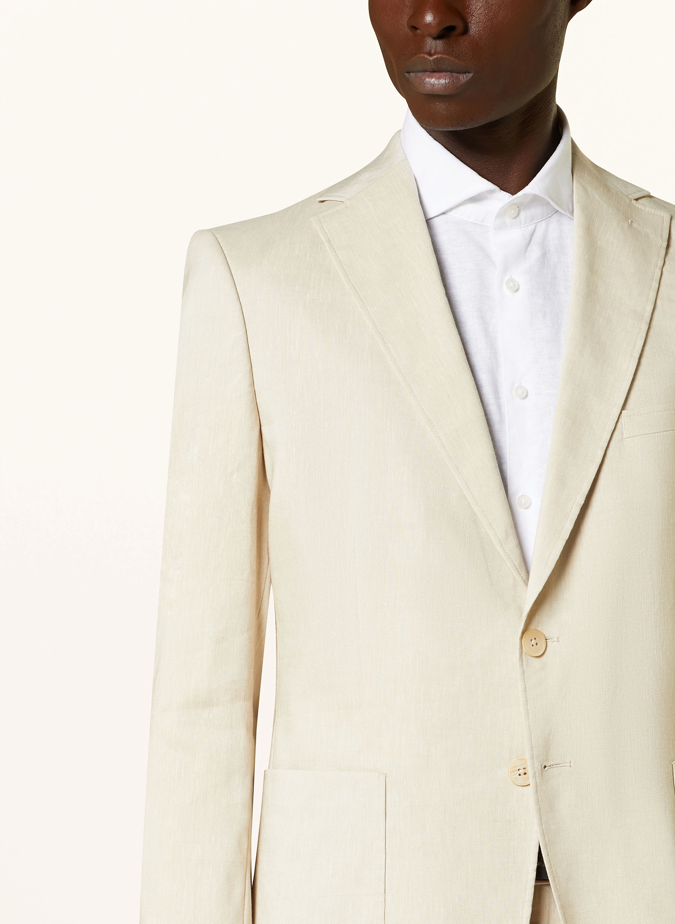 PAUL Anzugsakko Extra Slim Fit mit Leinen
